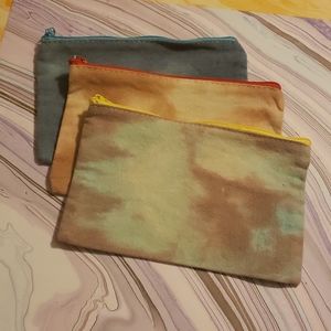 3 for $18 3 Tie Dye Makeup Bags